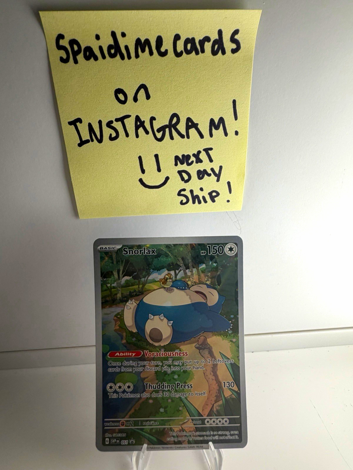 The Pokémon Company Snorlax 051 Sv: Scarlet & Violet Promo Holo NM / LP