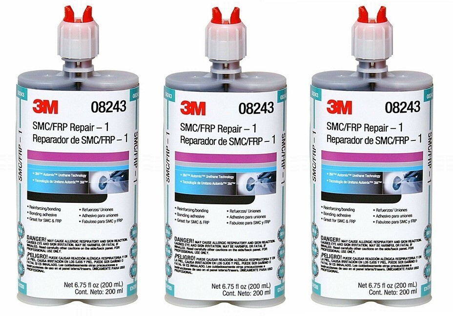 3M 08243 Automix SMC/Fiberglass Repair Adhesive (200 mL) (3 Pack)
