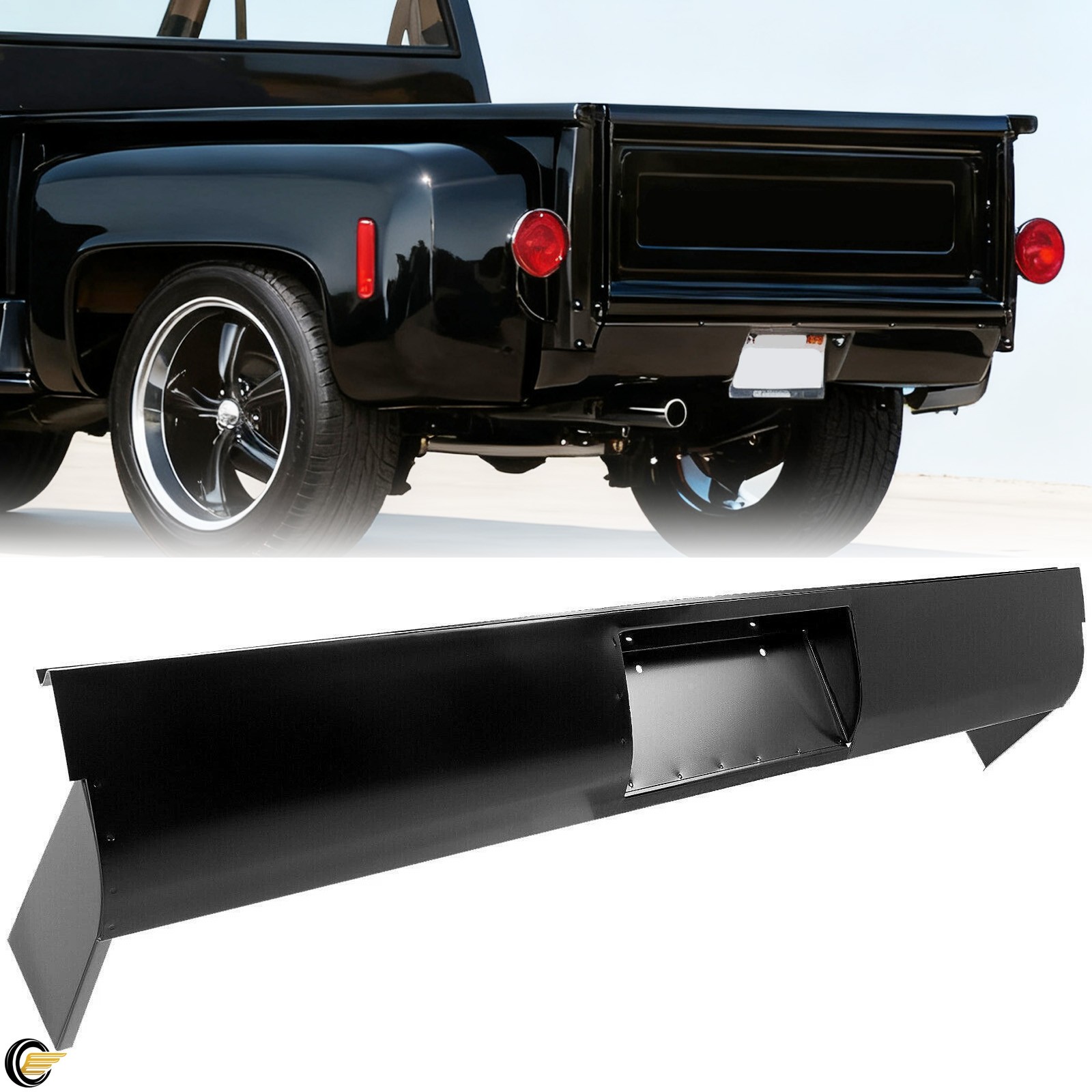 Rear Roll Pan Steel For 1954-1987 Chevy GMC C10 C20 C30 K10 K20 K30 Stepside Rear Roll Pan Steel For 1954-1987 Chevy GMC C10 C20 C30 K10 K20 K30 Stepside