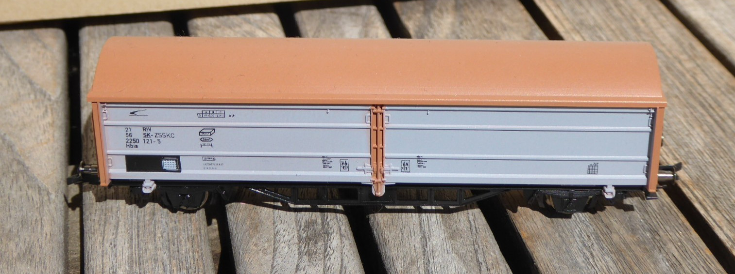 Tillig PSK TT Sliding Wall Wagon Freight Car Hbis SK Era IV Very Good