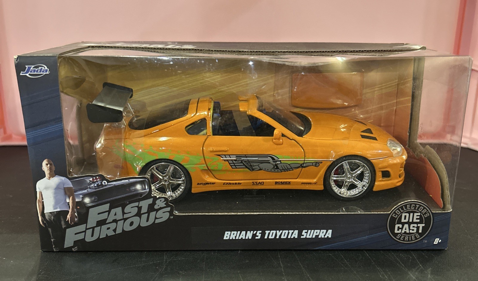 Jada Toys 2026 Fast & Furious Brian\'s Orange Toyota Supra 1:24 Scale Tear In Box