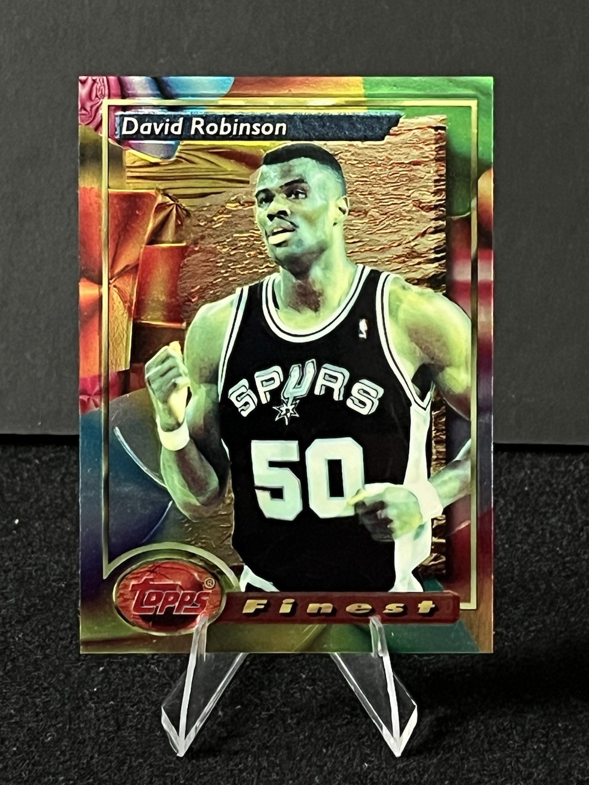 Topps 1993-94 Finest David Robinson #21 San Antonio Spurs NBA Topps 1993-94 Finest David Robinson #21 San Antonio Spurs NBA
