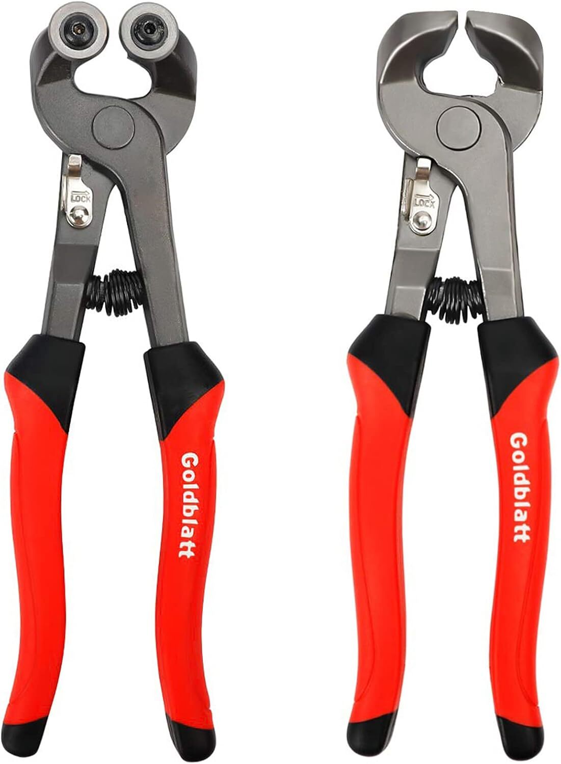 Goldblatt 2 PCS Glass Tile Nippers Set Heavy Duty Carbon Steel Excellent Crafted