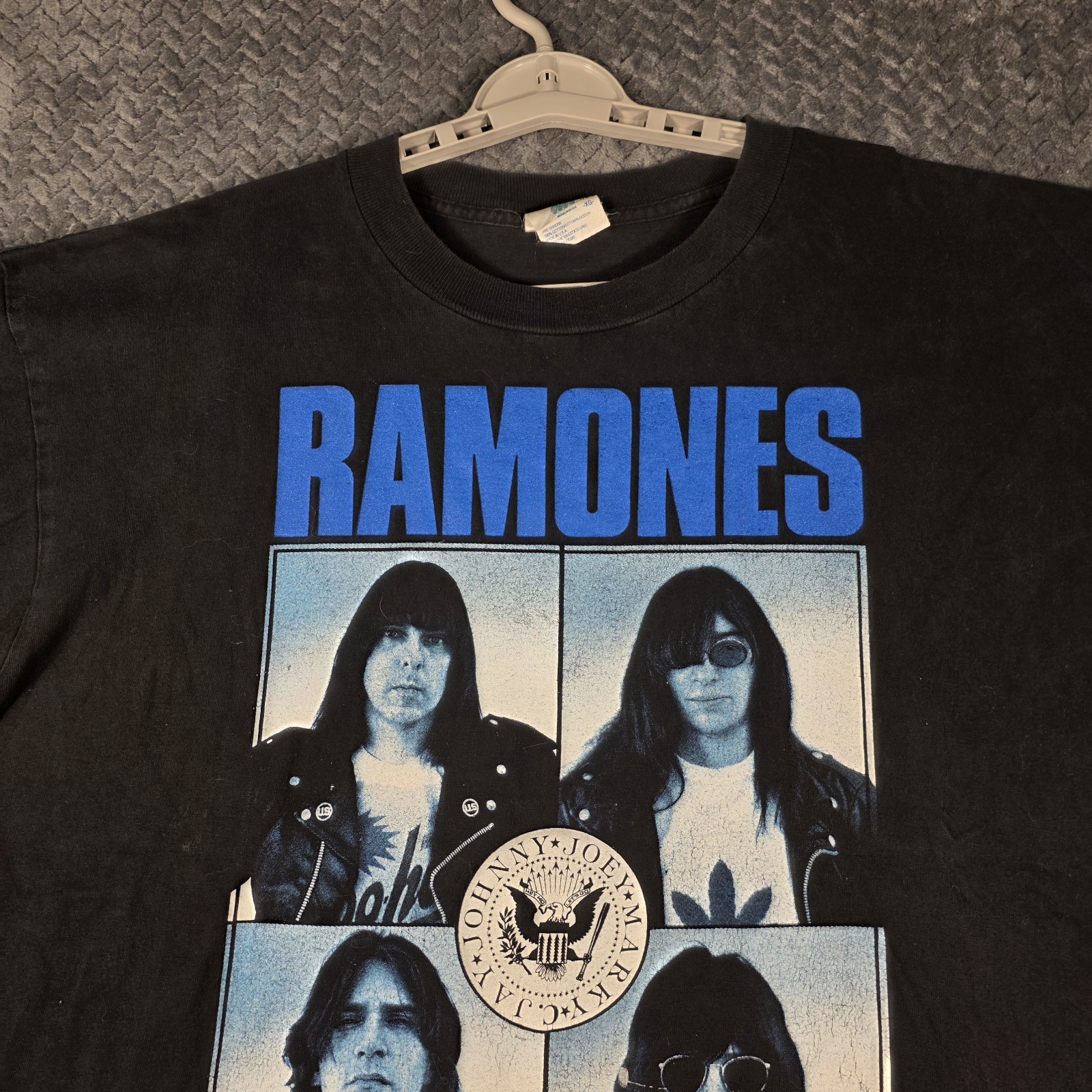 Vintage Ramones Adios Amigos T-Shirt 1995 Mens XL Black Winterland Single Stitch