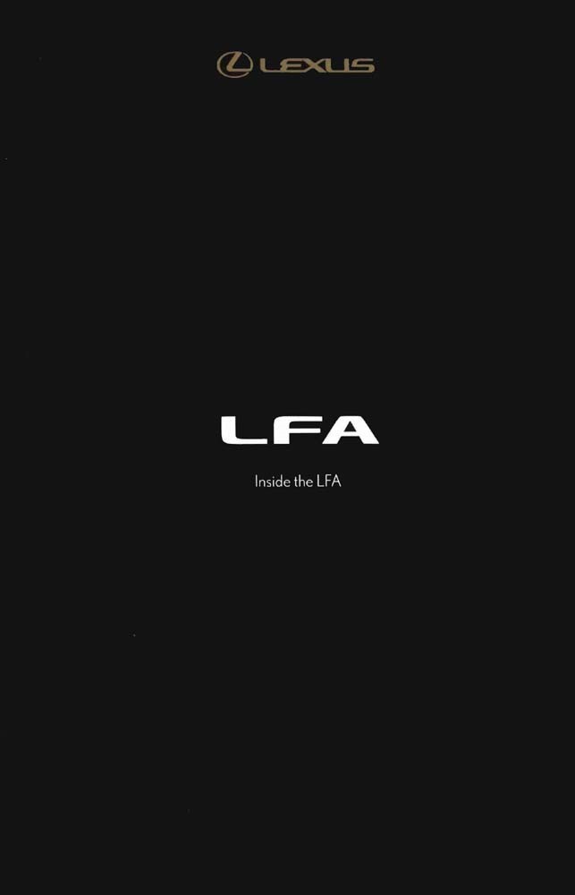2012 Lexus LFA Owner's Manual 2012 Lexus LFA Owner's Manual