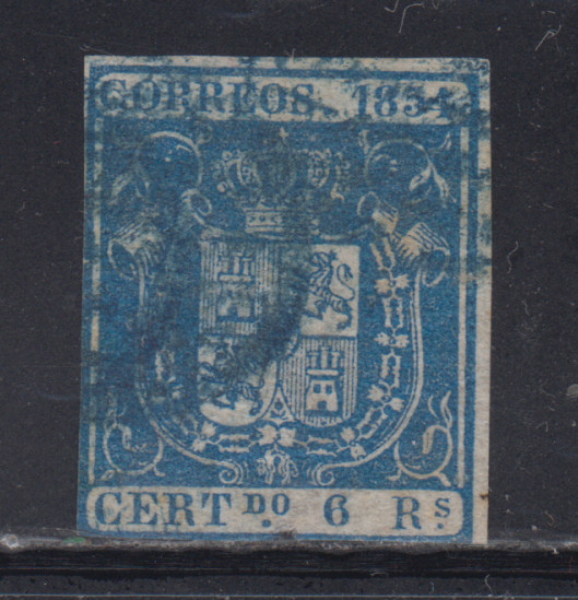 Spain 1854 Used Edifil 27 Scott 30 Lot 1