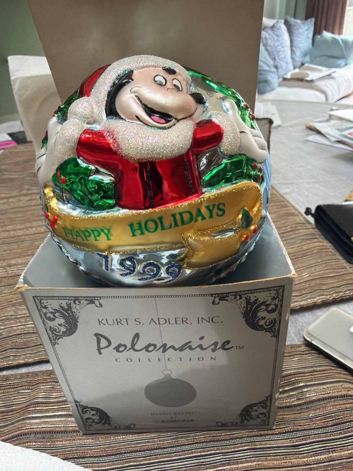 komozja glass christmas ornaments1999 Disneyland