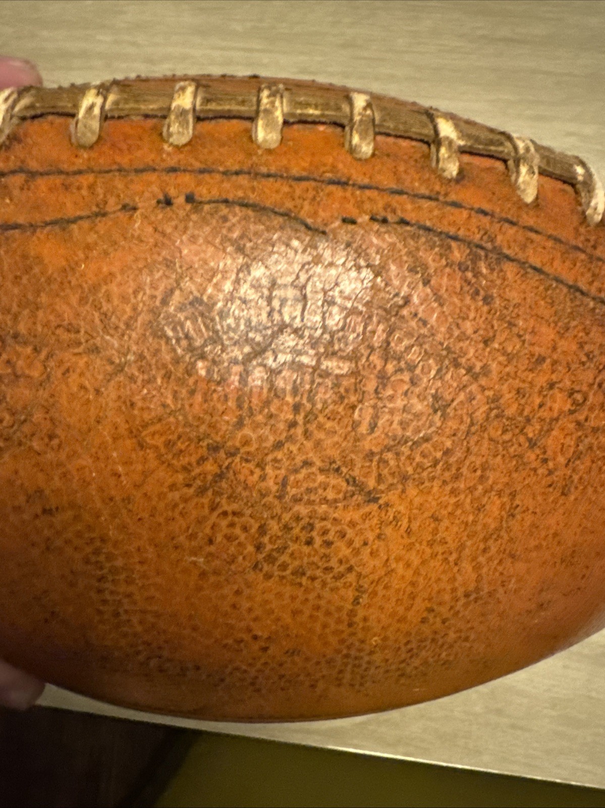 Vtg 1950s Hutch Leather Football 95B Babe Parilli Pro Professional Model Ball Vtg 1950s Hutch Leather Football 95B Babe Parilli Pro Professional Model Ball