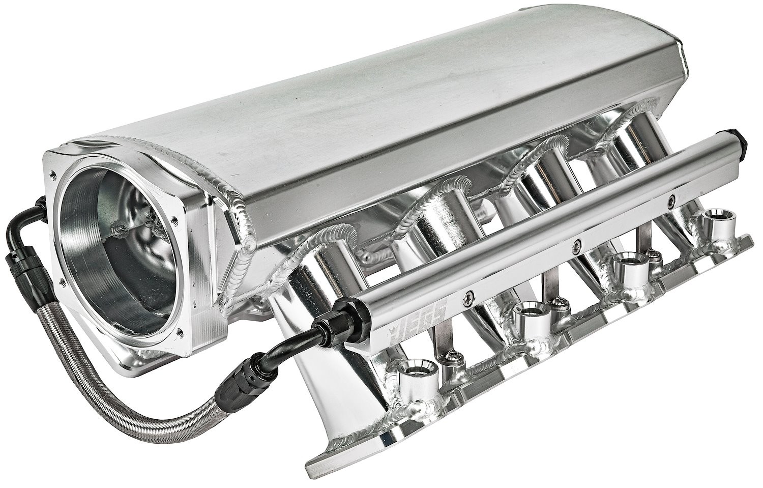 JEGS Fabricated Intake Manifold for GM LS3 and L92 [Polished Aluminum]