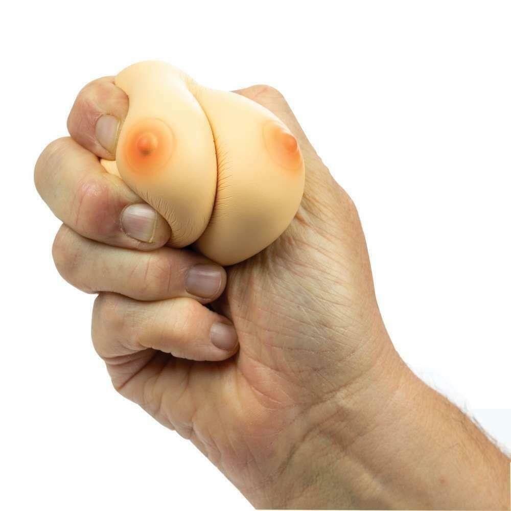 Stress Breasts Boobs Squishy Toy Bachelorette Party Fun Friends Game Gag Gift