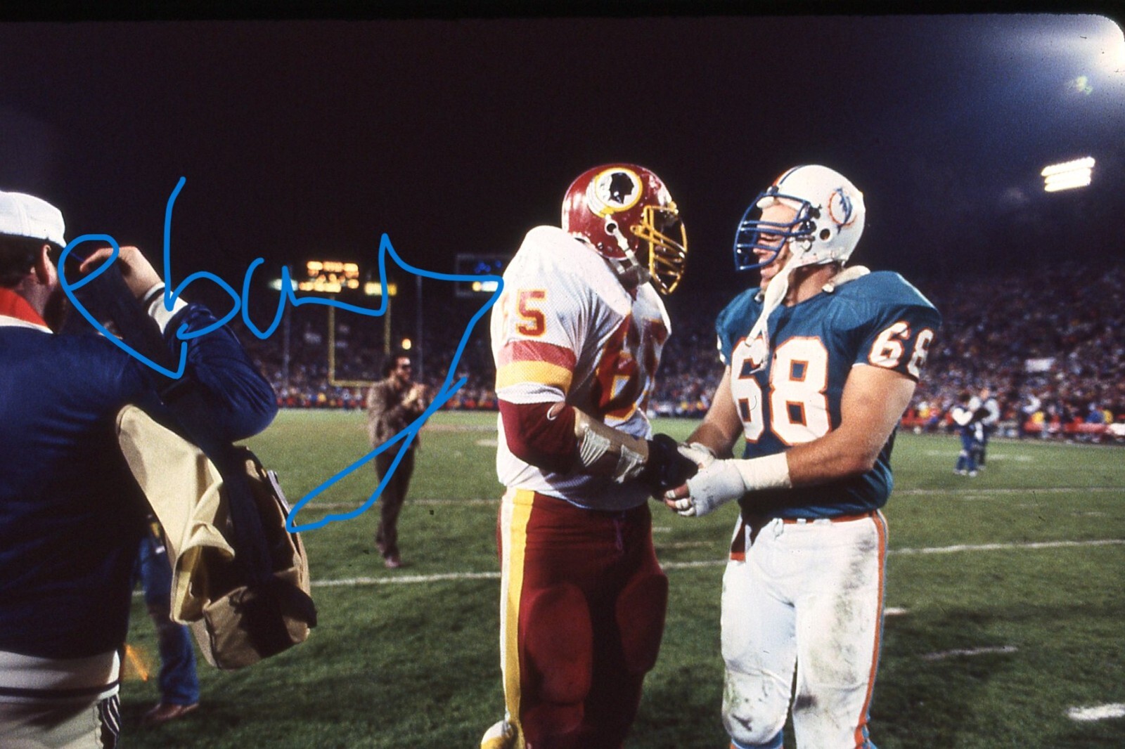 Super Bowl 17 Dolphins v Redskins 35mm Original slide Dave Butz