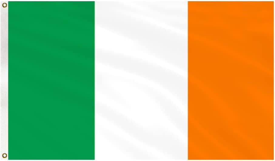 Ireland Grommet Flag Irish Nationality 3' x 5' Irish National Flags Polyester Ireland Grommet Flag Irish Nationality 3' x 5' Irish National Flags Polyester