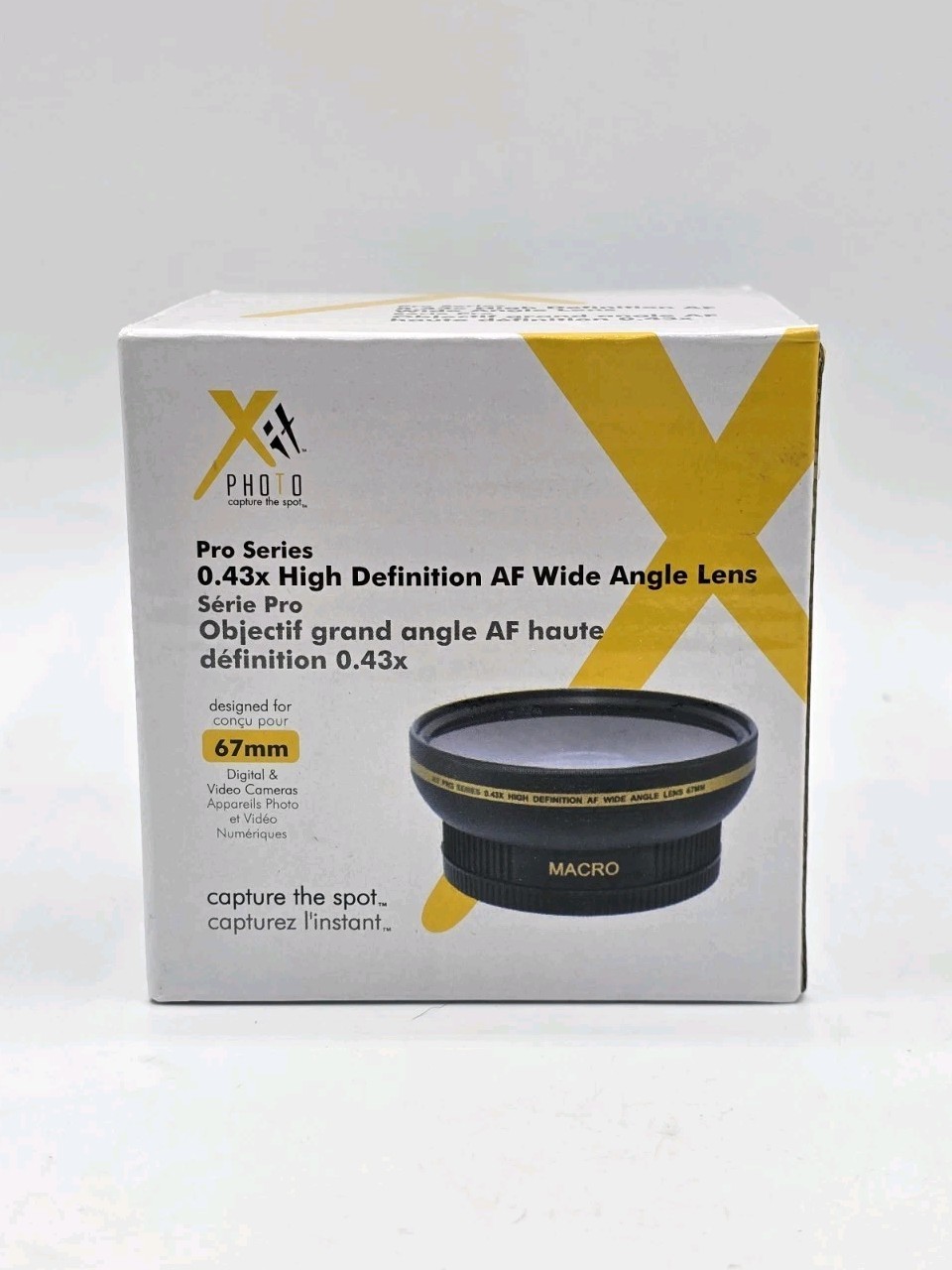 XIT PRO SERIES 0.43x HD AF WIDE ANGLE LENS 67mm 0.45X 0.43 X with MACRO New XIT PRO SERIES 0.43x HD AF WIDE ANGLE LENS 67mm 0.45X 0.43 X with MACRO New