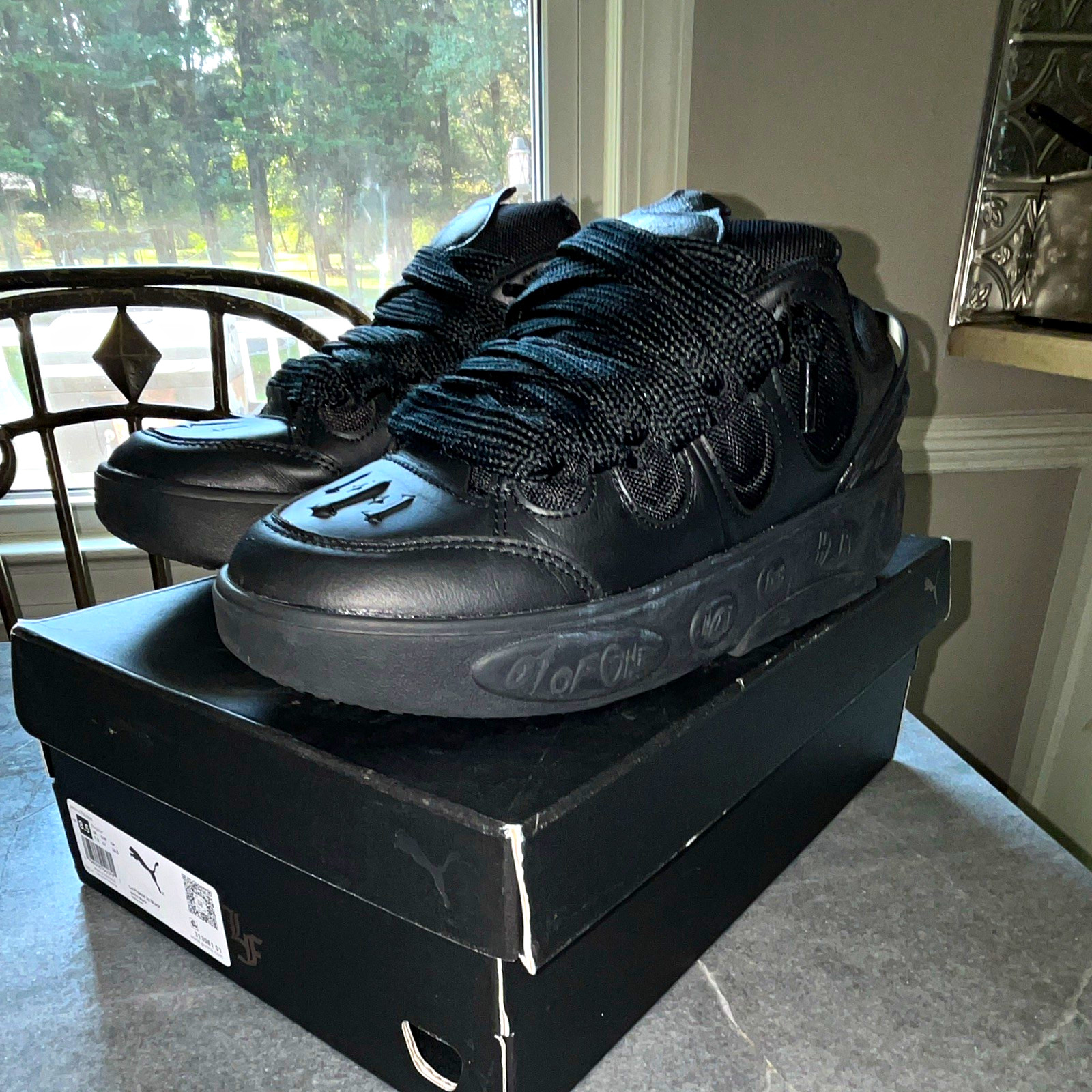 PUMA LaFrancé Men’s Black Low Top Lace-Up Athletic Sneakers Solid Casual PUMA LaFrancé Men’s Black Low Top Lace-Up Athletic Sneakers Solid Casual