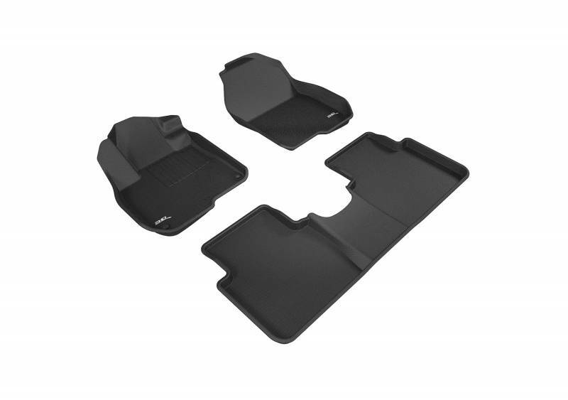 3D MAXpider 2017-2022 Fits Honda CR-V 1st 2nd Row Black Kagu Floor Mat