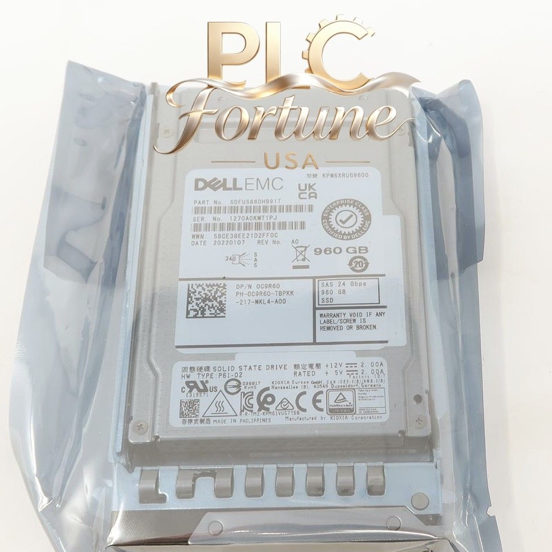 New DELL 0C9R60 C9R60 KPM6XRUG960G 960GB 24Gbp RI SAS 2.5\