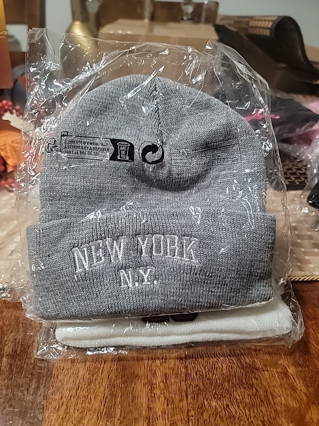 Gorro De Invierno, Color Gris Unisex