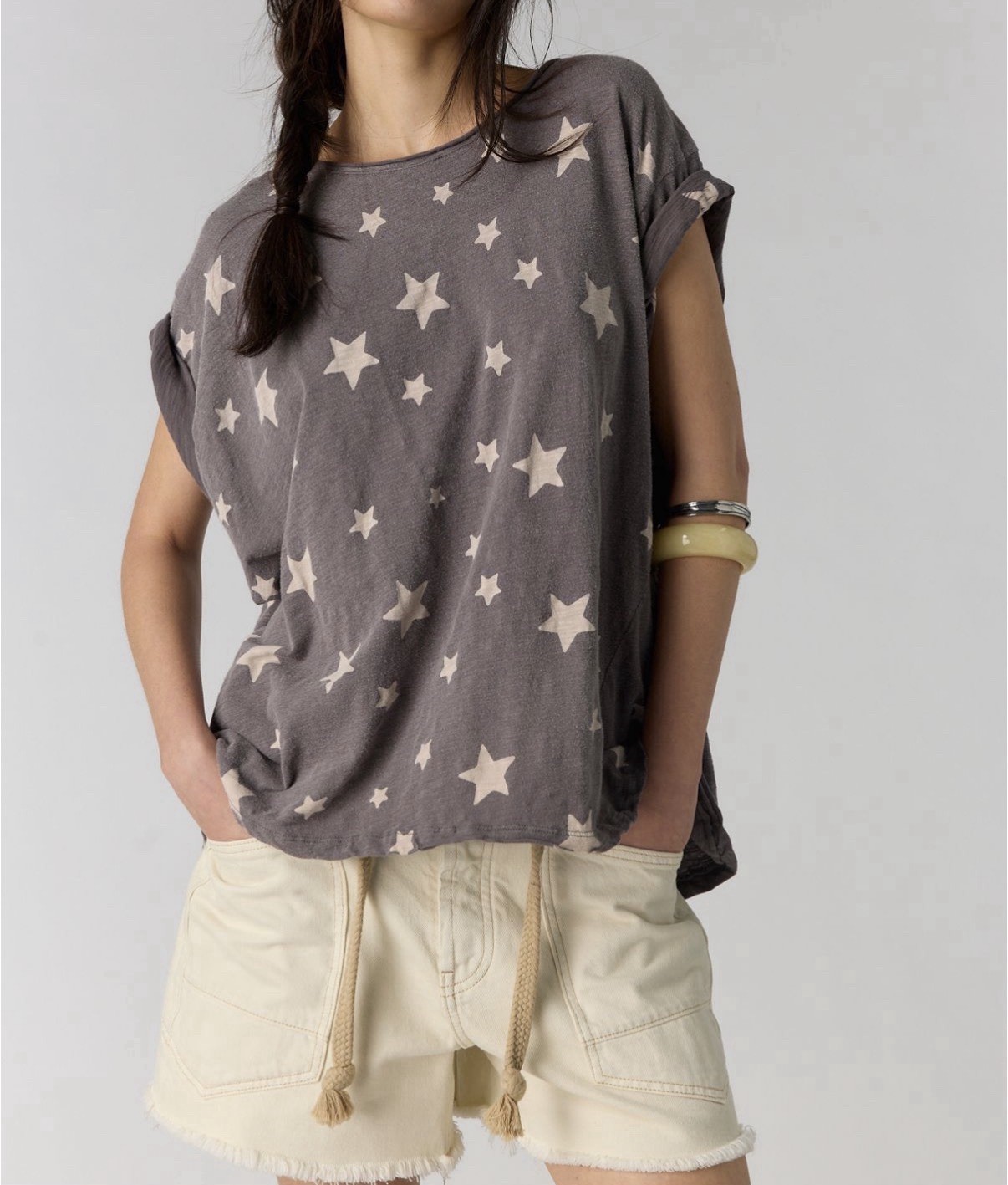 Magnolia Pearl Like A Diamond Tee Grey size OS One Size NWT Magnolia Pearl Like A Diamond Tee Grey size OS One Size NWT