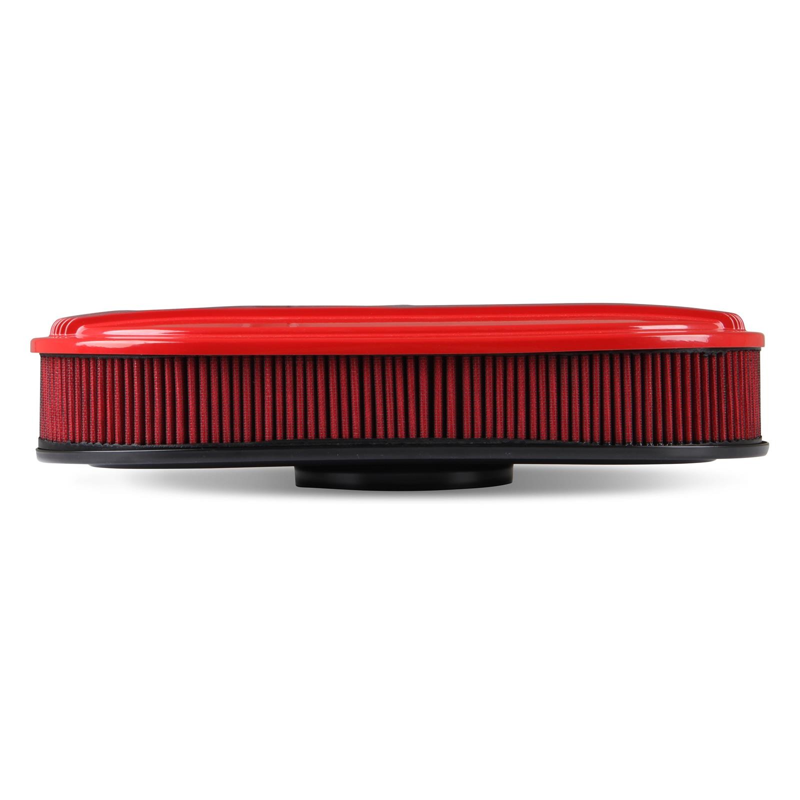 Holley 120-404 Vintage Series Oval Air Cleaner Gloss Red Machined