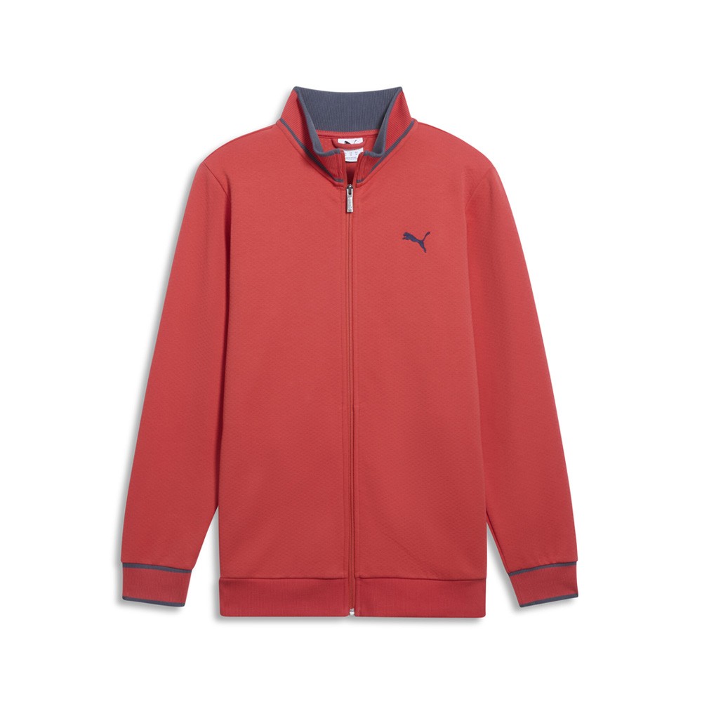 PUMA Vintage Sport Full Zip Track Jacket Mens Red Casual Athletic Outerwear 6331
