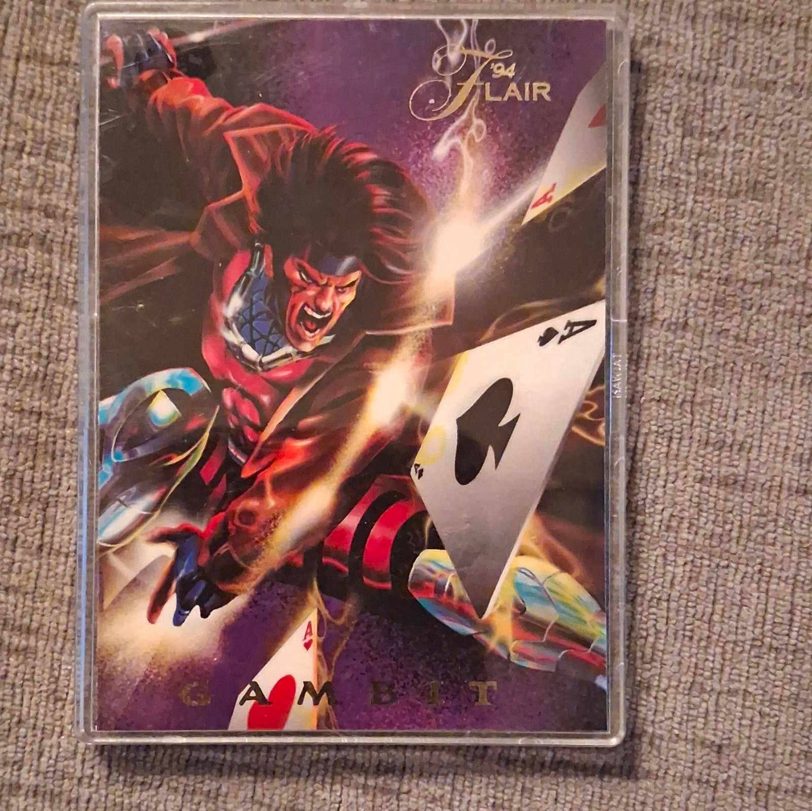 1994 Flair Power Blast Gambit #12 of 18 Marvel Trading Card Insert
