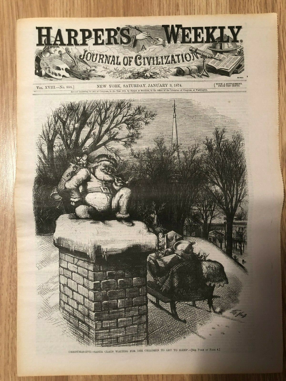 18740103 Harper's Weekly REPRINT January 3, 1874 18740103 Harper's Weekly REPRINT January 3, 1874