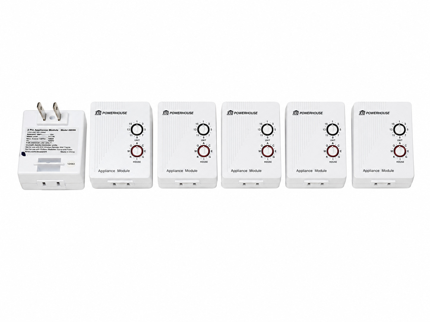 Lot of 6 X10 PowerHouse AM486 Appliance Modules 2-Pin Tested
