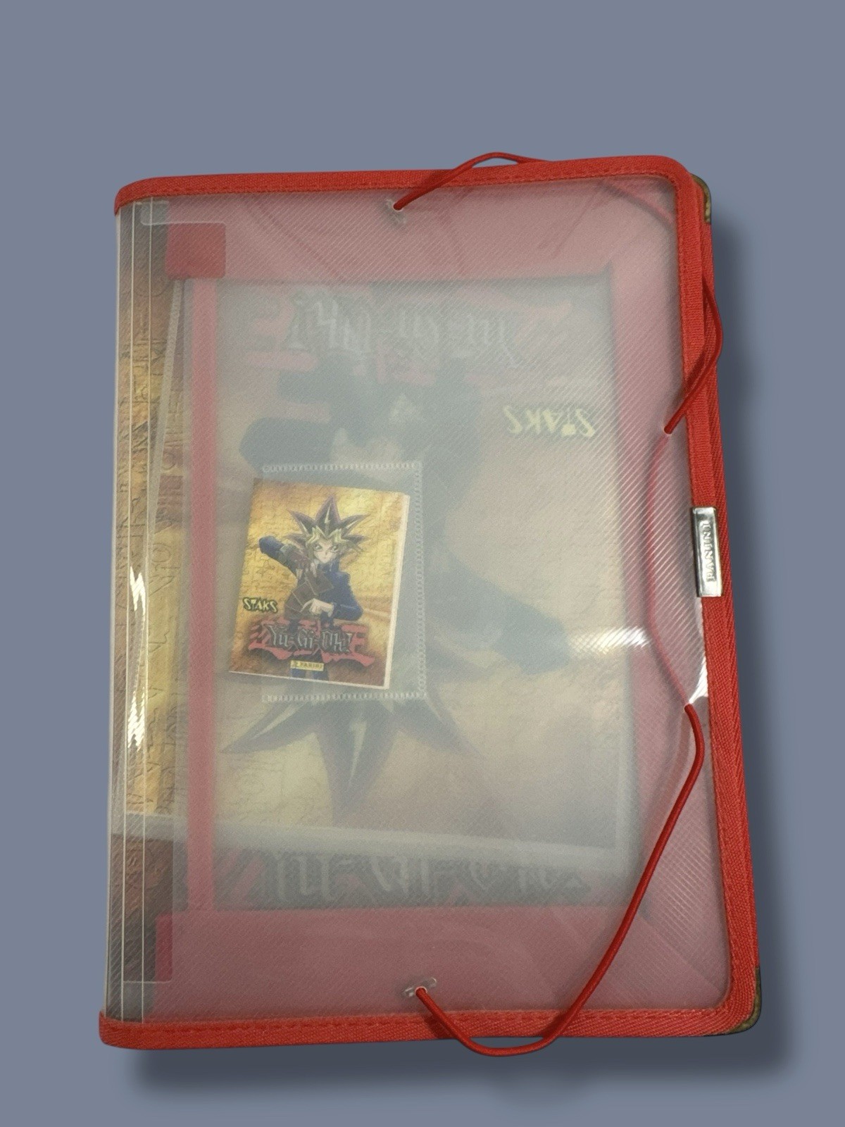 INCOMPLETE Yu-Gi-Oh Panini Staks Lot. Includes ALBUM, BOARD, STAKS AND BINDER.