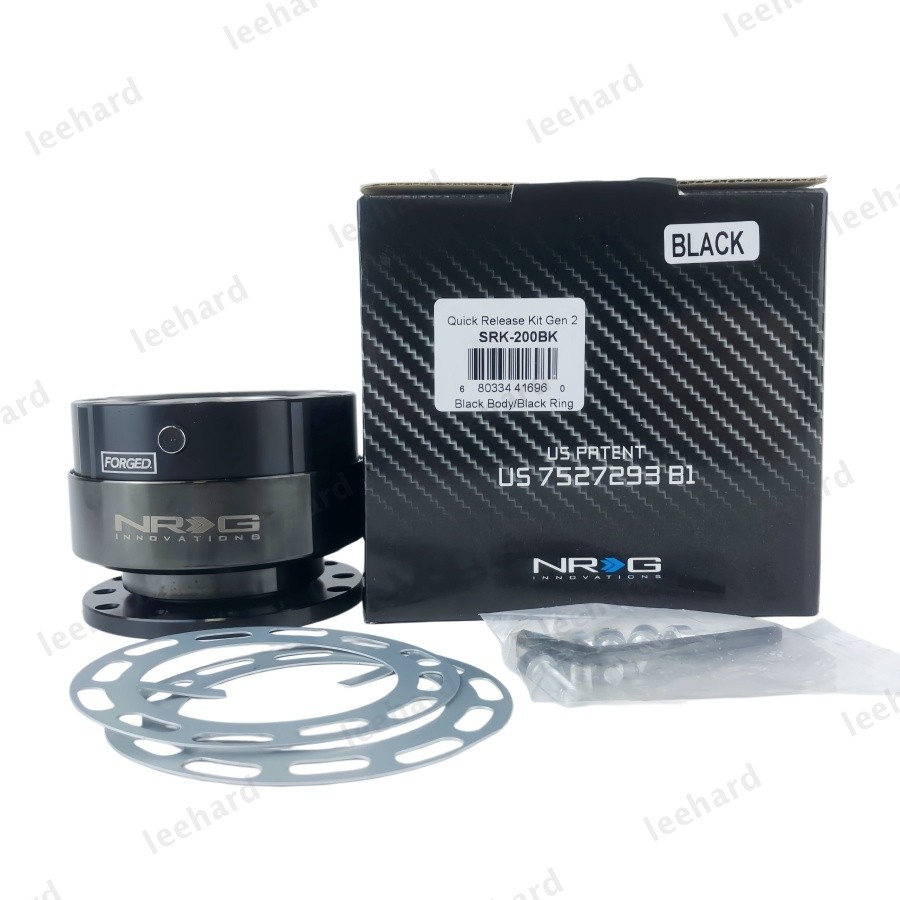 NEW  NRG Gen 2.0 Steering Wheel Quick Release Black SRK-200BK