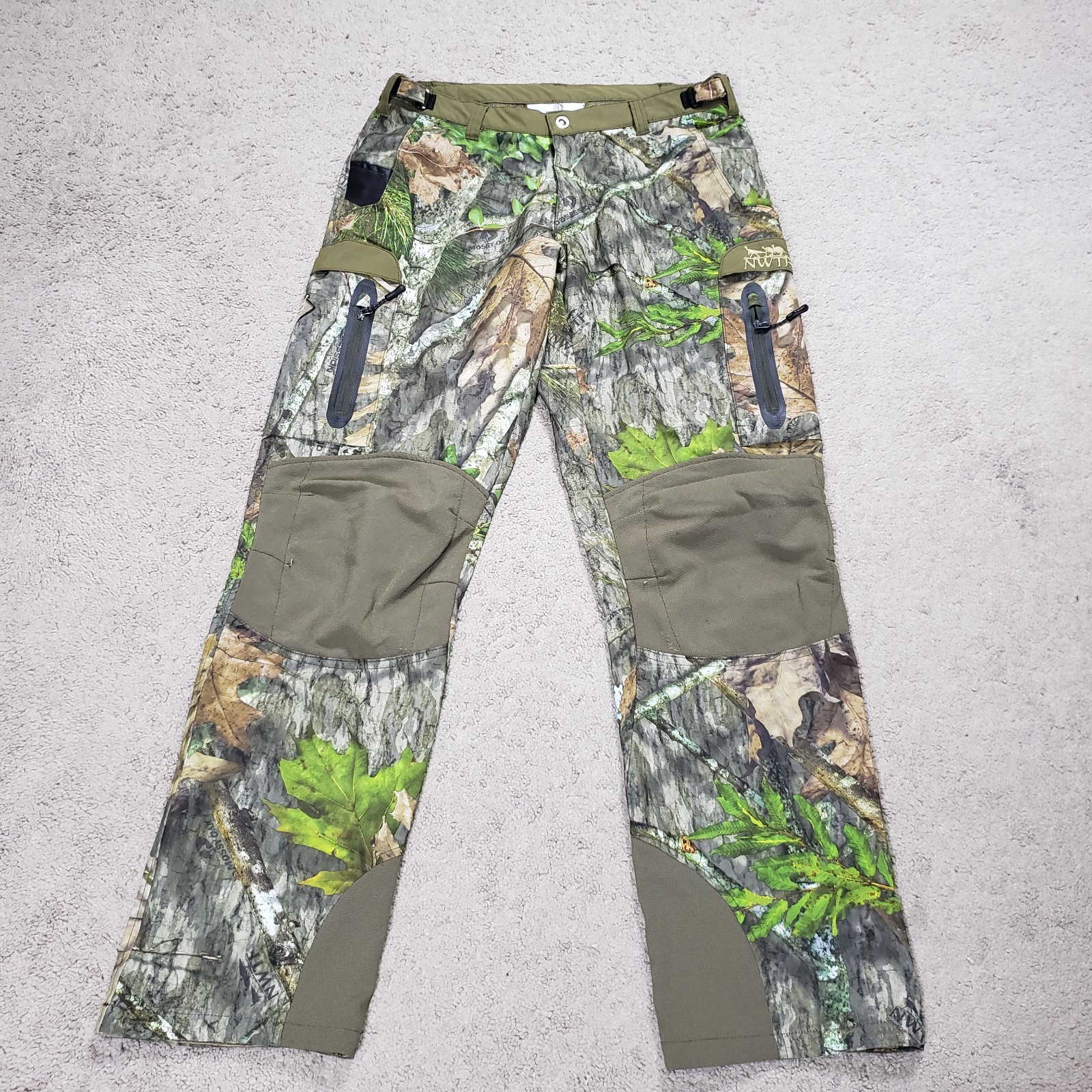 Mens Ol\' Tom Mossy Oak Obsession Turkey Hunting Cargo Camo Tech Pants M 34x32