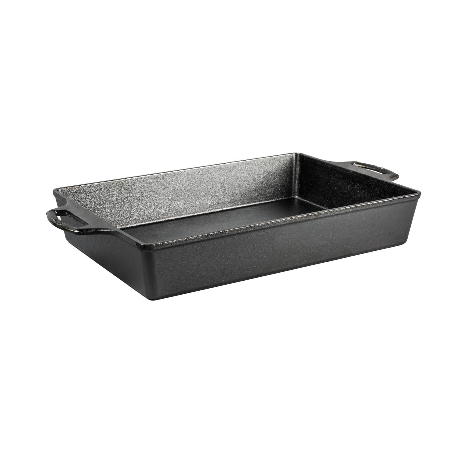 Lodge Cast Iron Casserole Baking Pan Dual Handles Seasoned 9 x 13 Lodge Cast Iron Casserole Baking Pan Dual Handles Seasoned 9 x 13
