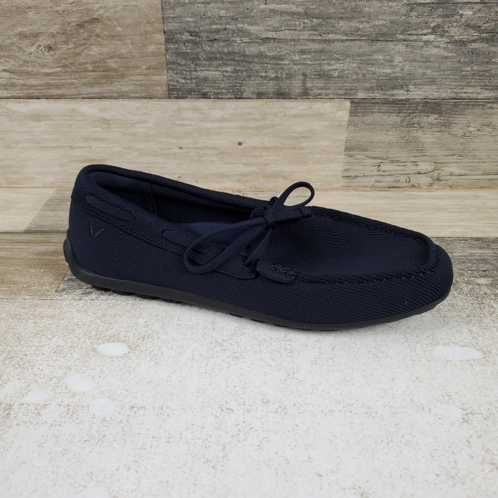 Vivaia Jackie Womens Loafer Shoes Sz 5.5 Navy Knit Comfort Slip On Square Toe Vivaia Jackie Womens Loafer Shoes Sz 5.5 Navy Knit Comfort Slip On Square Toe