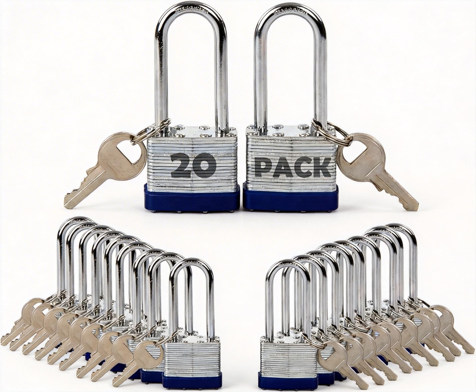 SEPOX® 20-Pcs Pack Keyed-Alike Lock Set | Sturdy Hardened Steel | Long Shan SEPOX® 20-Pcs Pack Keyed-Alike Lock Set | Sturdy Hardened Steel | Long Shan
