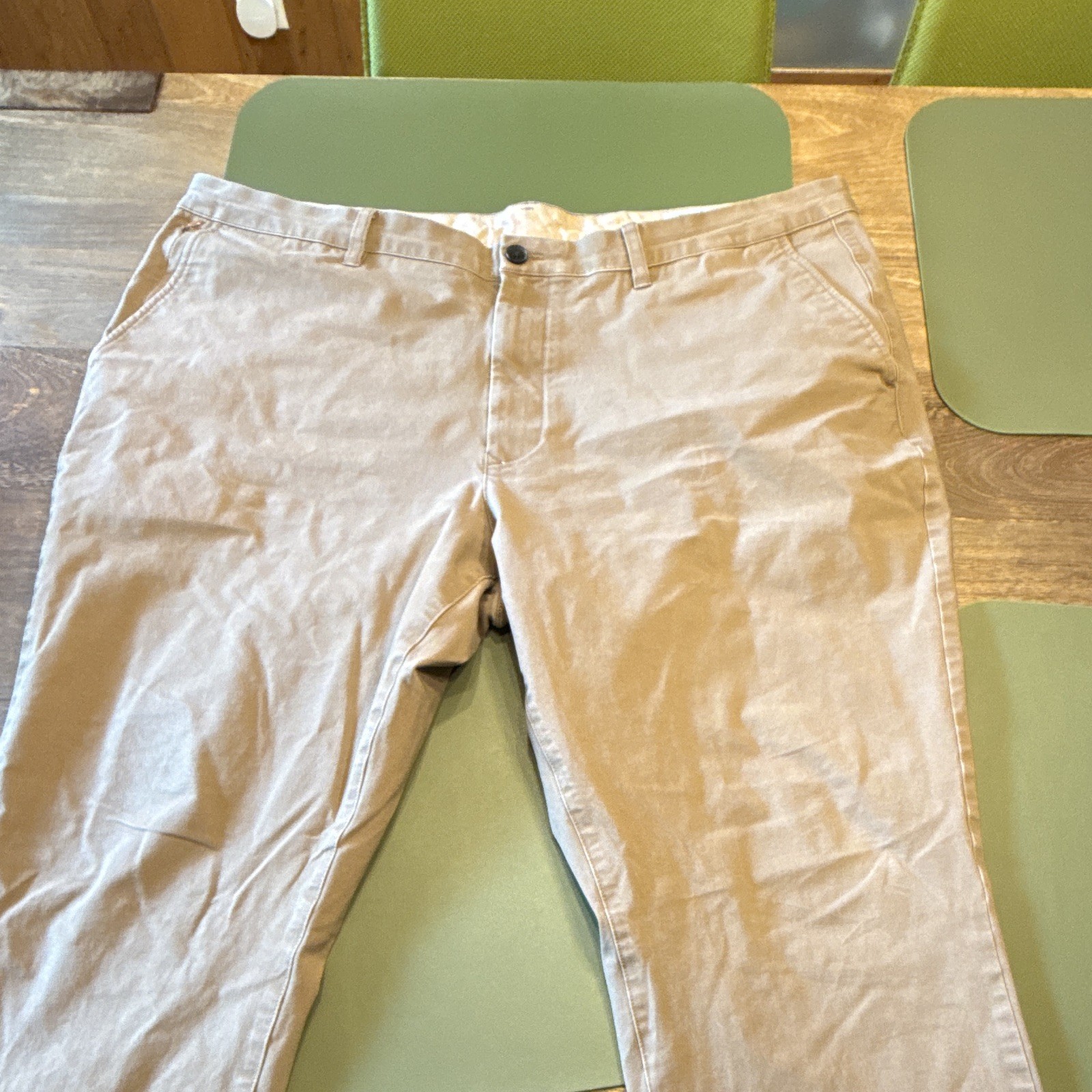 Bonobos Men’s Chesnut Twill Cotton Stretch Chino Pants Slim Fit 42W Pockets