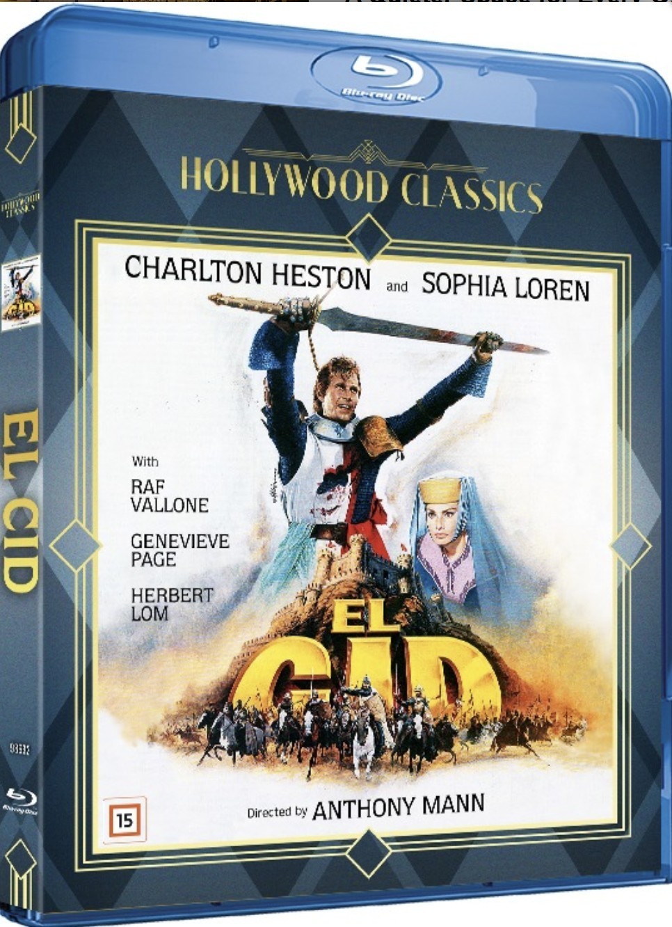 EL CID (1961) Charlton Heston Sophia Loren Blu-Ray BRAND NEW (Playable in USA)