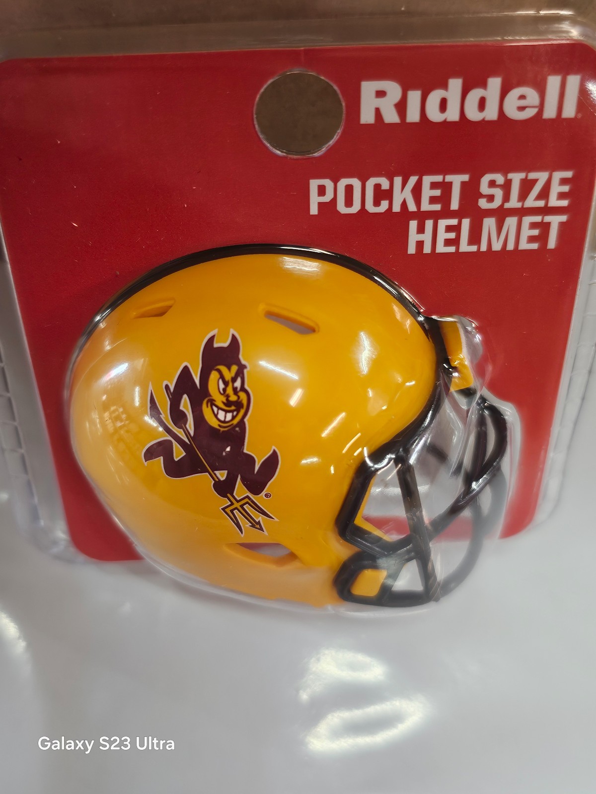 ARIZONA STATE SUN DEVILS SPARKY CLAMSHELL 2026   NCAA  POCKET PRO HELMET RIDDELL