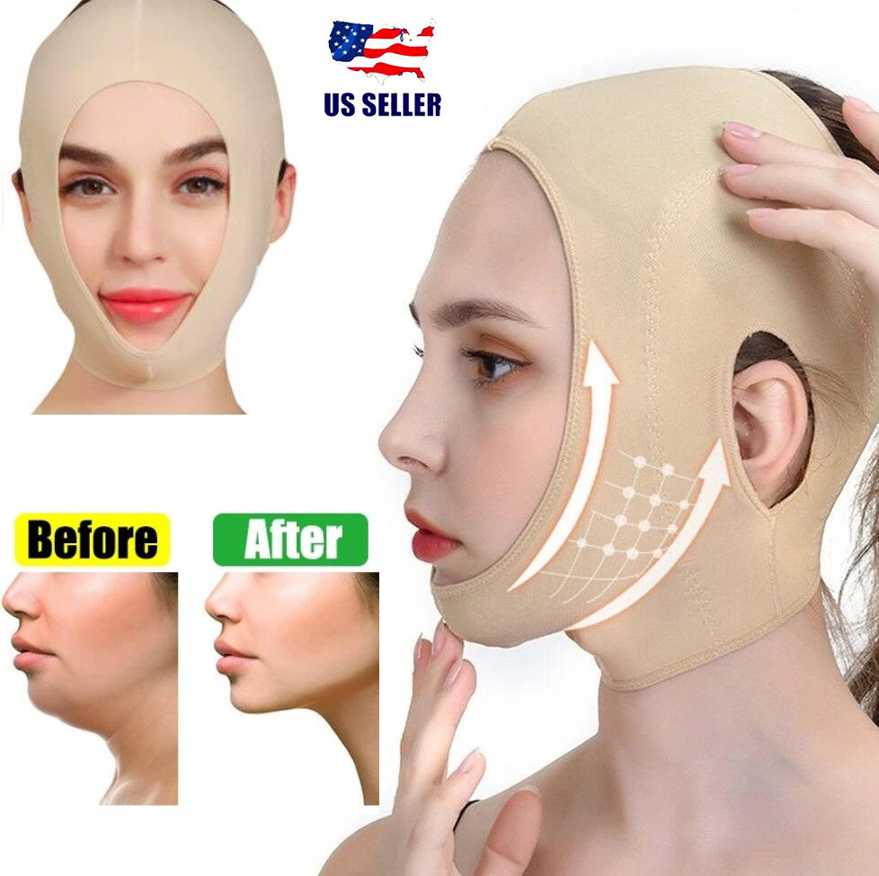 Adjustable V-shaped Facial Lifting Belt Anti-Wrinkle V Line Face Slimming Mask