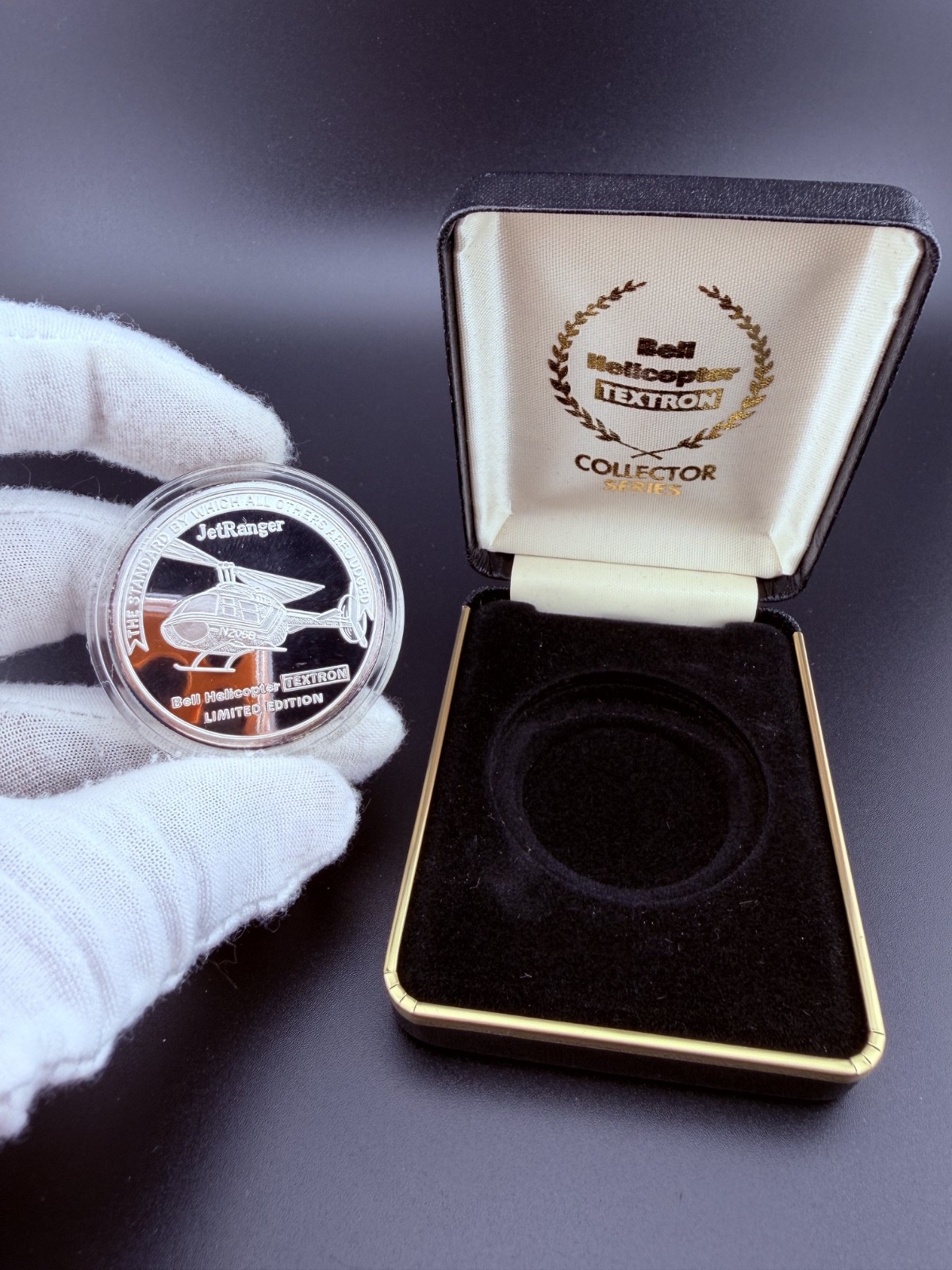 1995 Bell Helicopter Textron JetRanger First Around The World 999 Silver 1 oz RD