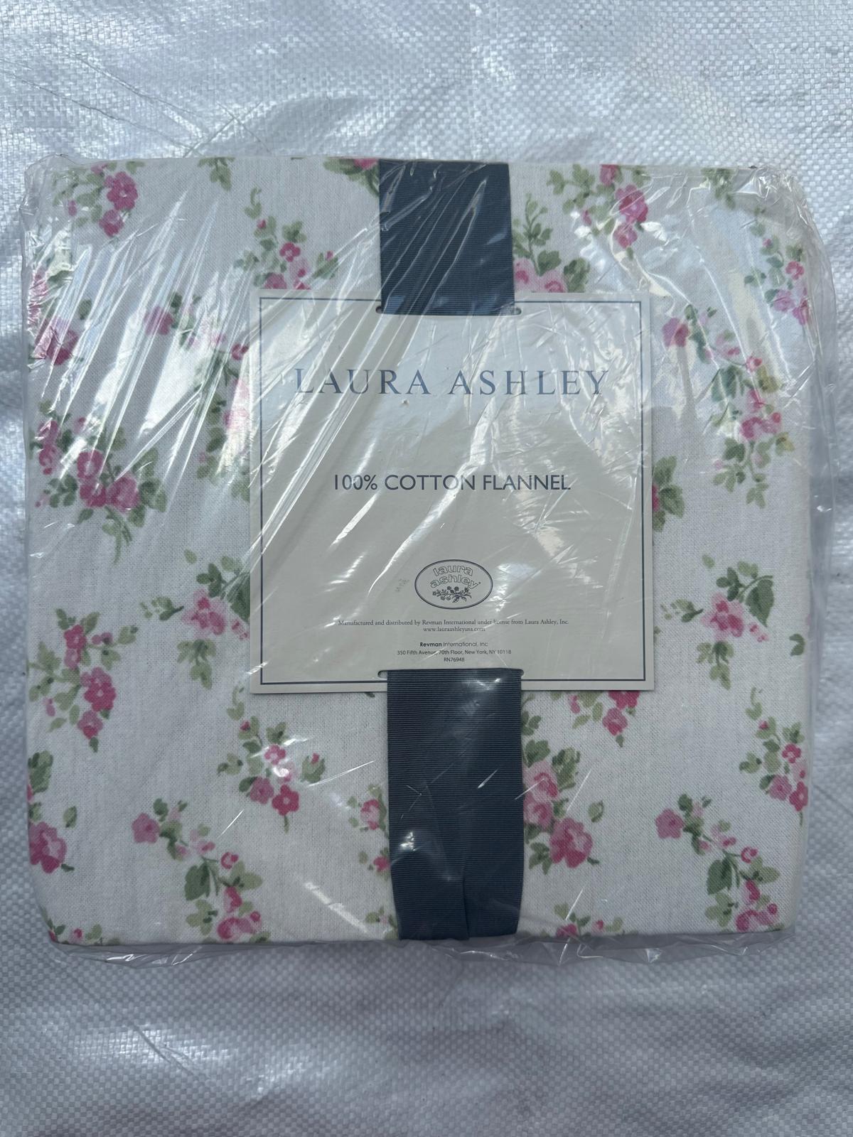 Laura Ashley Sheet Set, Cotton Flannel Bedding, Brushed for Extra Softnes