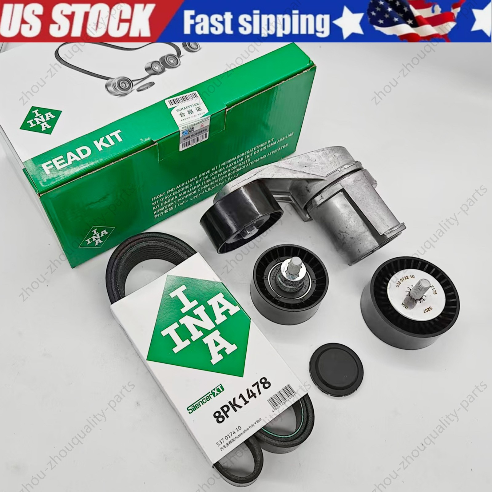 OEM INA Belt Tensioner Pulley Kit For BMW F01 F10 F30 335i 535i N55 11288673720