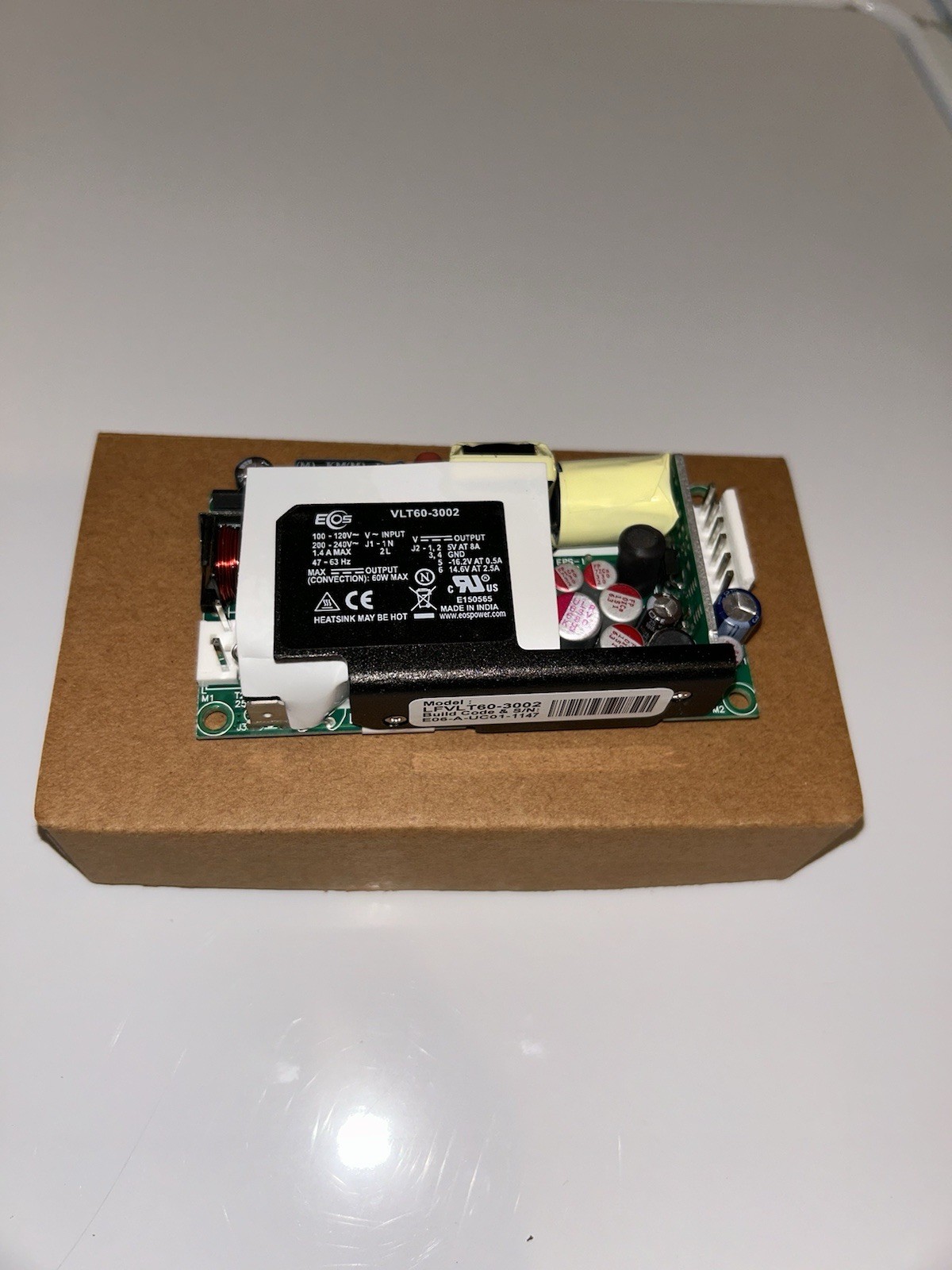 EOS Power LFVLT60-3002 Power Supply; AC-DC; 5V@8A, 15V@2.5A, EOS Power LFVLT60-3002 Power Supply; AC-DC; 5V@8A, 15V@2.5A,