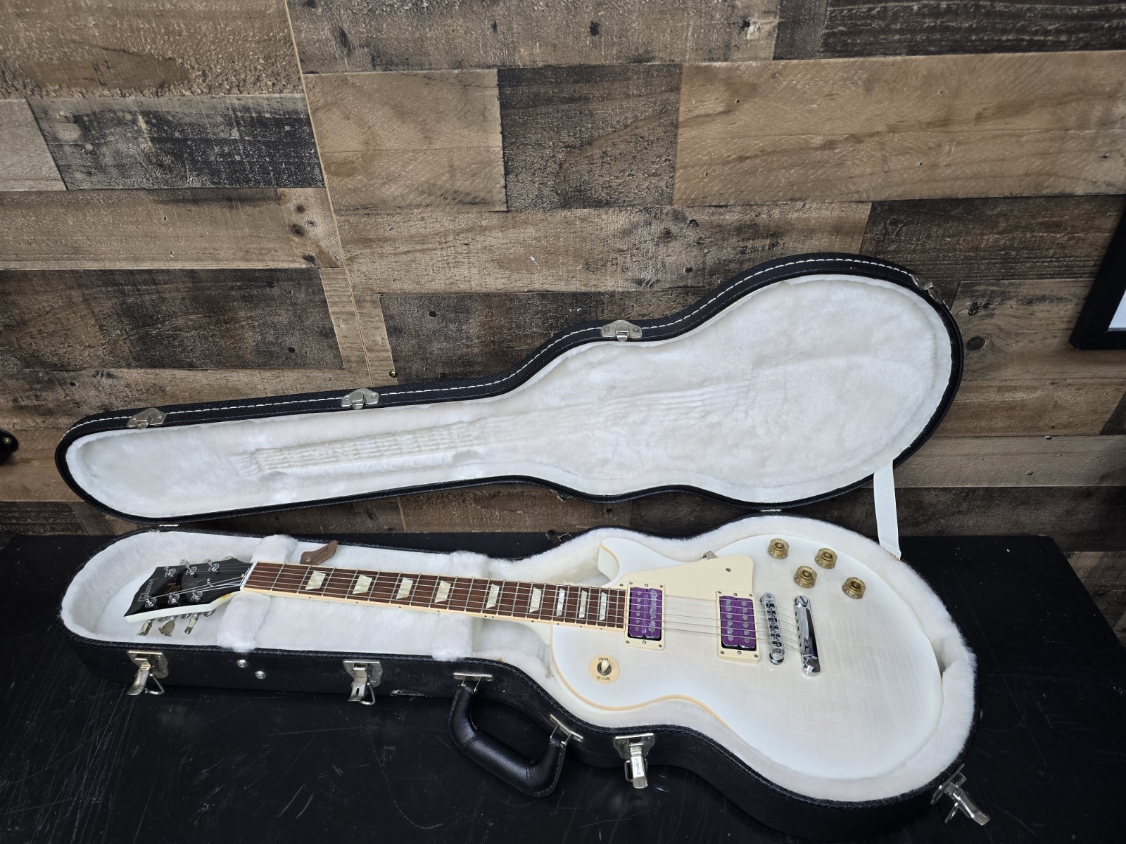2012 Gibson Les Paul Signature T Alpine White Burst W/ Ohsc 9.6 Lb