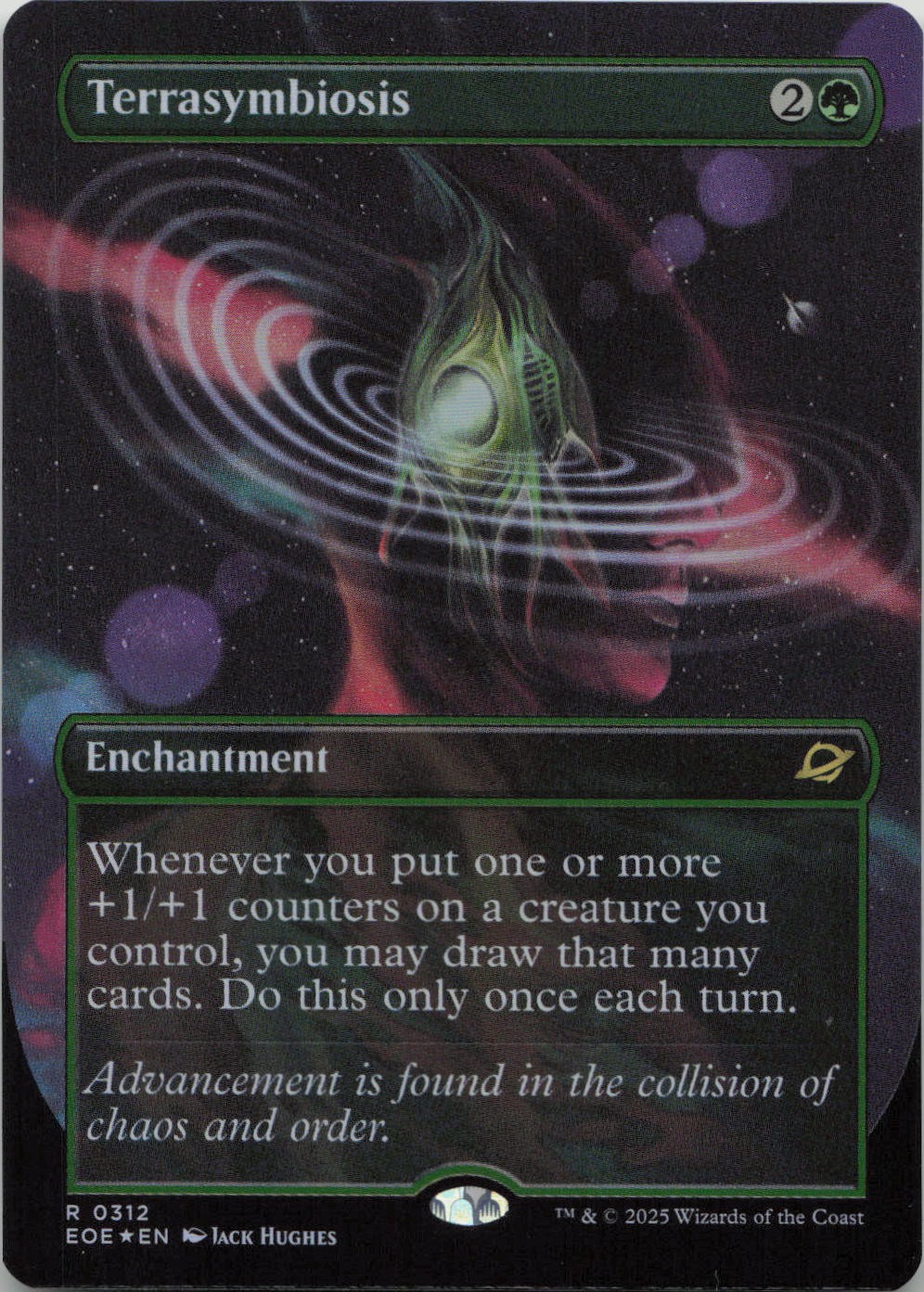 Terrasymbiosis Borderless FOIL R Edge of Eternities 312 MTG Terrasymbiosis Borderless FOIL R Edge of Eternities 312 MTG