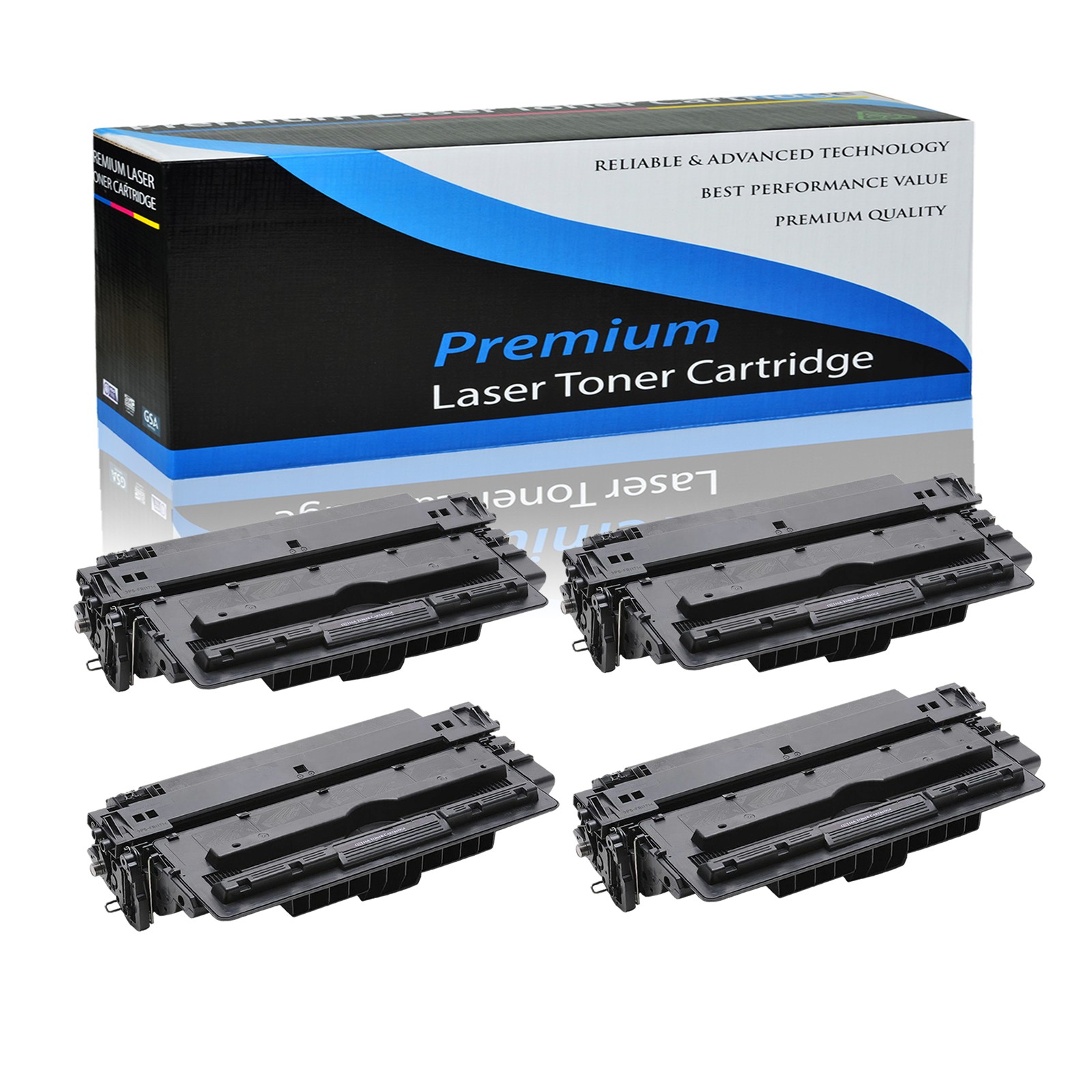 4PK Q7516A Black Toner Cartridge 16A for HP LaserJet 5200 5200dtn 5200tn Printer