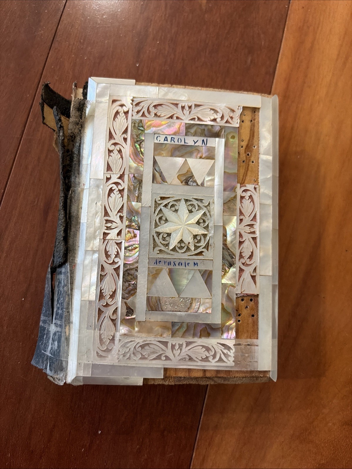Vintage 1944 Mother-of-Pearl Abalone English  Catholic Manual Desco 600 Pgs RARE