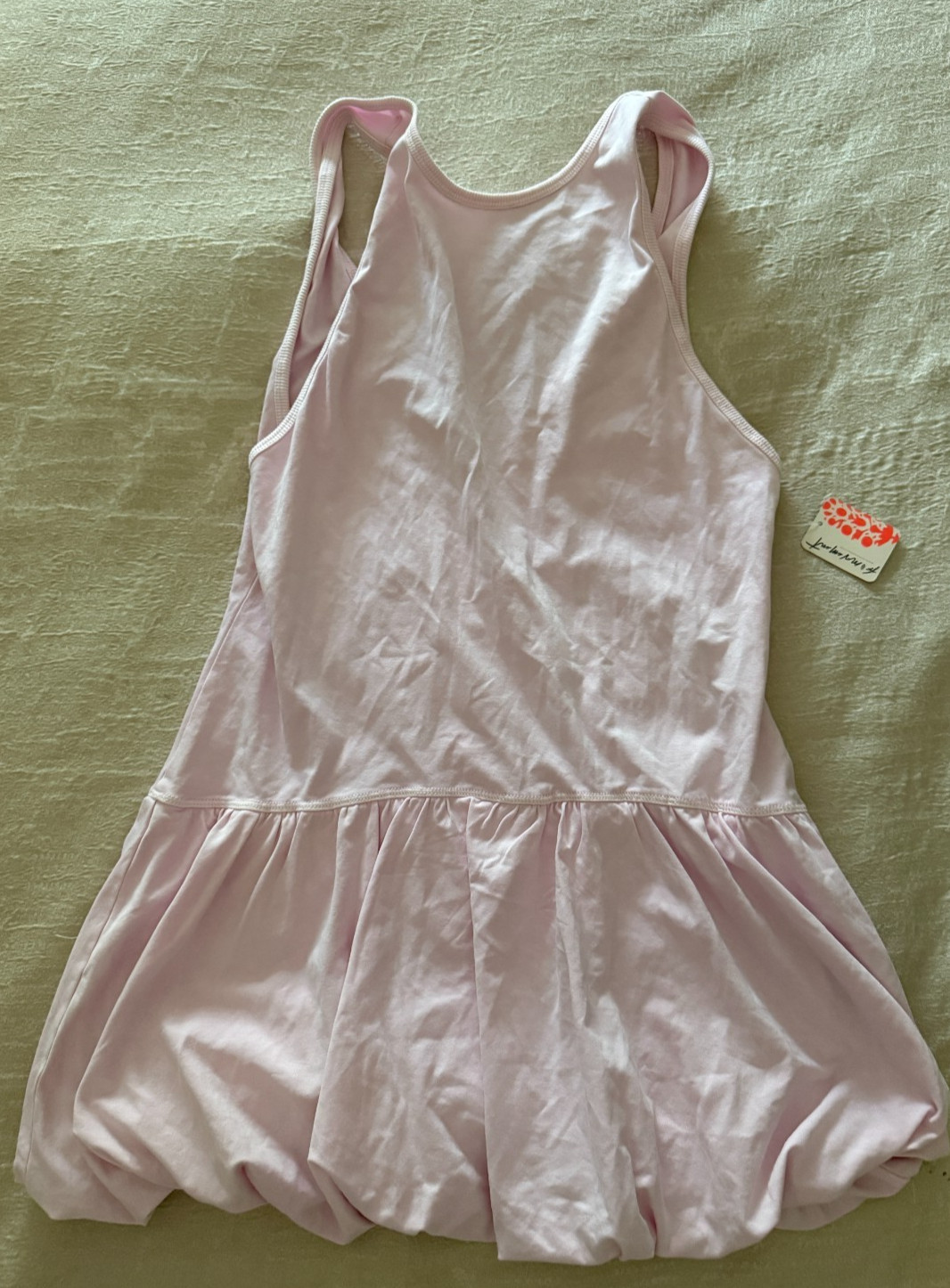 BRAND NEW Free People FP Movement Hot Shot Bubble Light Pink Tunic dress Size S BRAND NEW Free People FP Movement Hot Shot Bubble Light Pink Tunic dress Size S