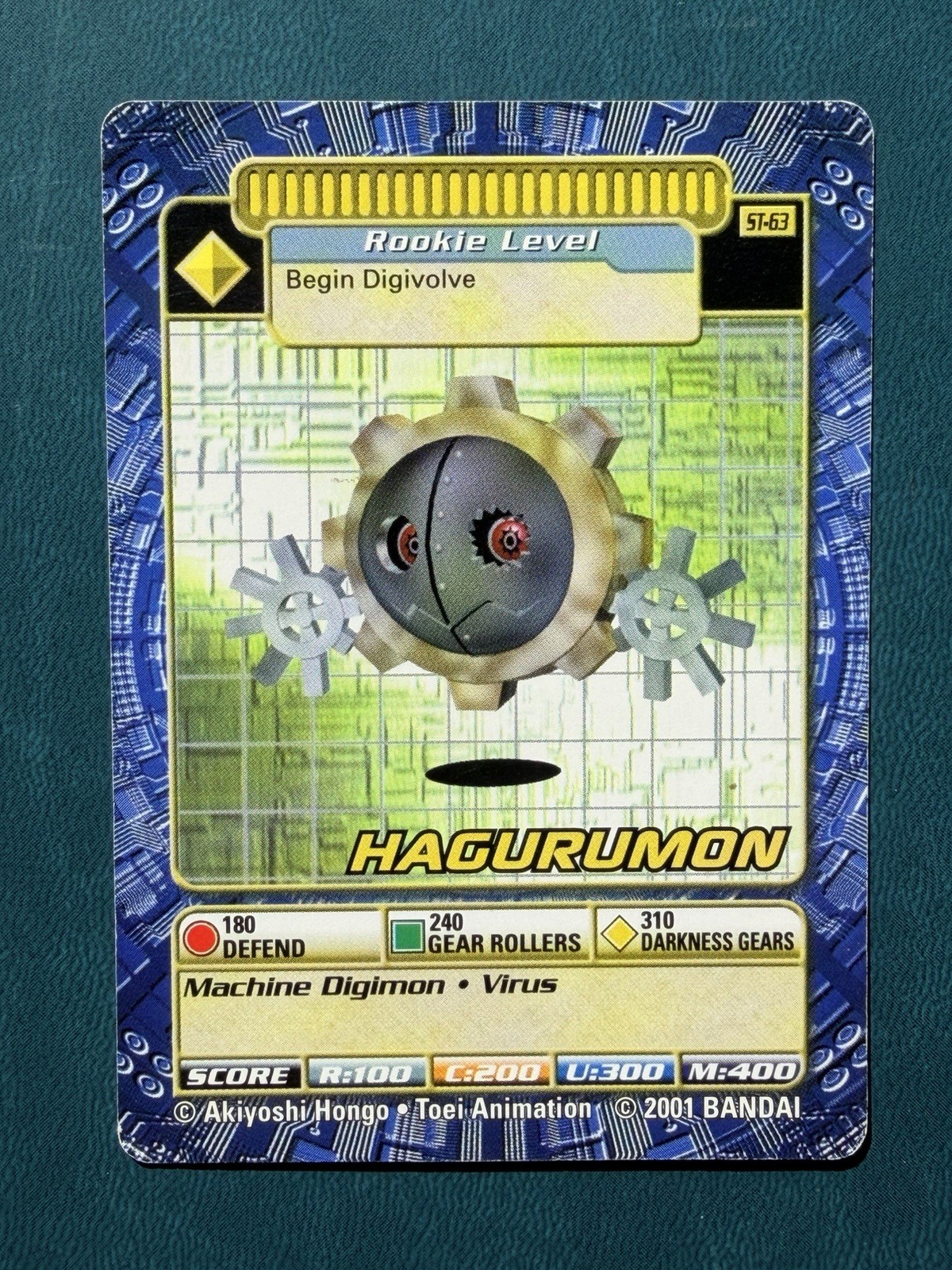 ST-63 Hagurumon Digimon Card Digi-Battle Street Starter 2001 Bandai HP