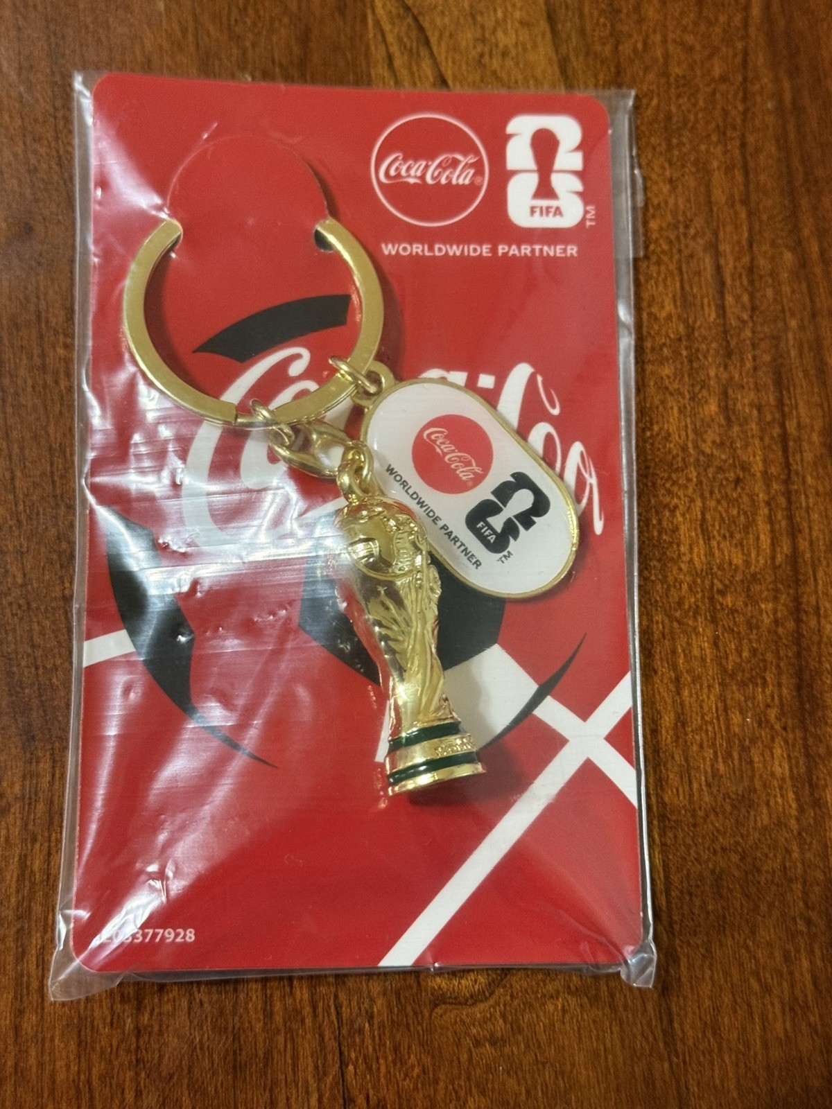 Authentic Coca Cola FIFA World Cup 2026 Trophy Keychain New Coke collectible 