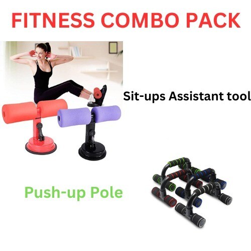 Fitness Push-up Pole & push-ups Sit-ups Assistant tool Pack