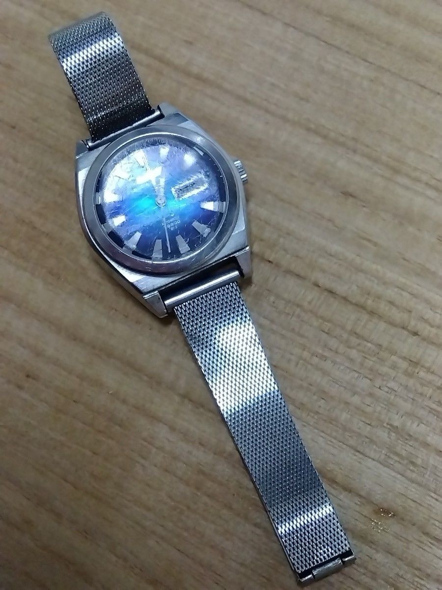 1972 Vintage CITIZEN Cosmostar V2 Hi-Beat 28800 21J Automatic Blue Dial Watch